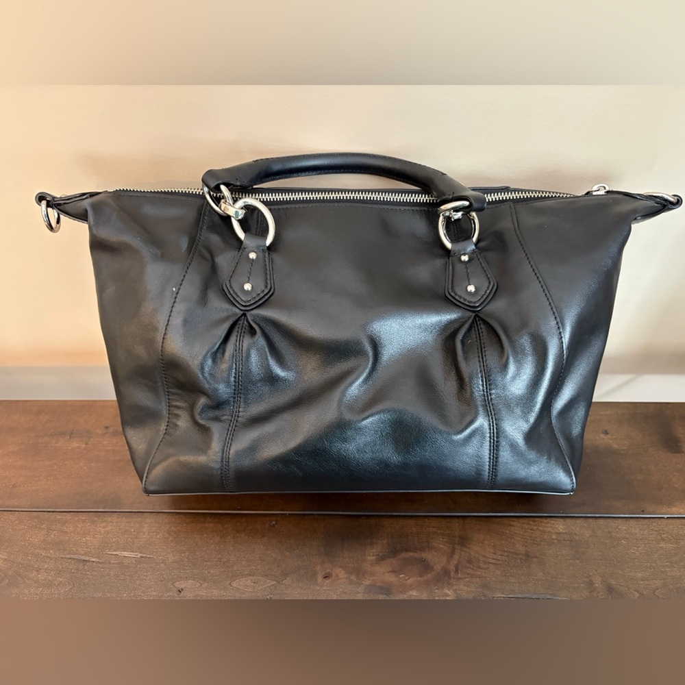 Black leather Coach purse - Picture 3 of 5